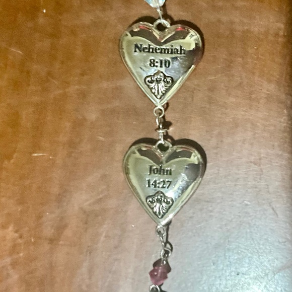 Botanical Sandalwood Candle/Lemon/Lavender Body Scrub/Hallmark Hearts Ornament - Picture 6 of 7